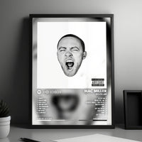 Mac Miller "GO:OD AM" Album Cover Poster - with Complete Tracklist