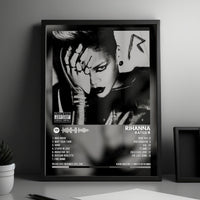 Rihanna "Rated R" Album Cover Poster - with Complete Tracklist