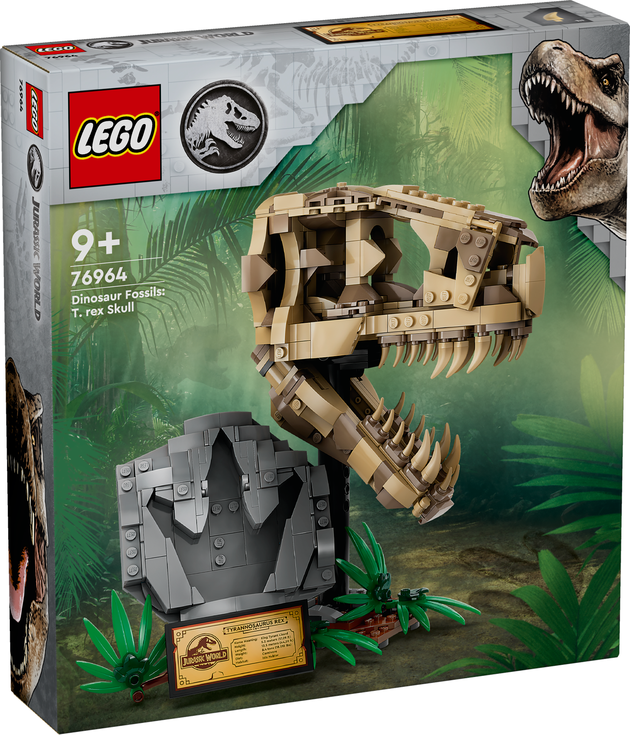 Lego Jurassic World 76964 Dinosaur Fossils: T.rex Skull for Ages 9+