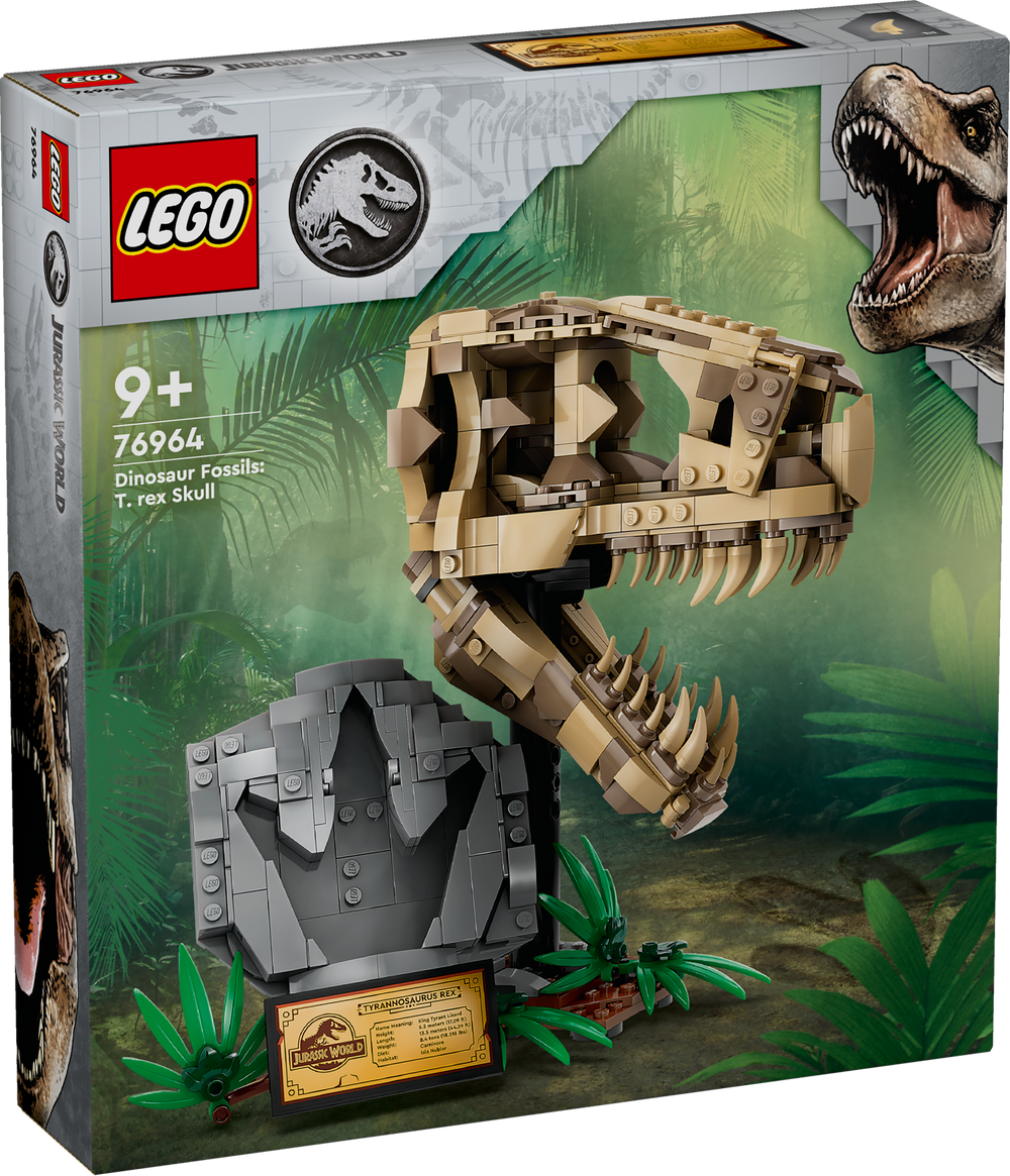 Lego Jurassic World 76964 Dinosaur Fossils: T.rex Skull for Ages 9+
