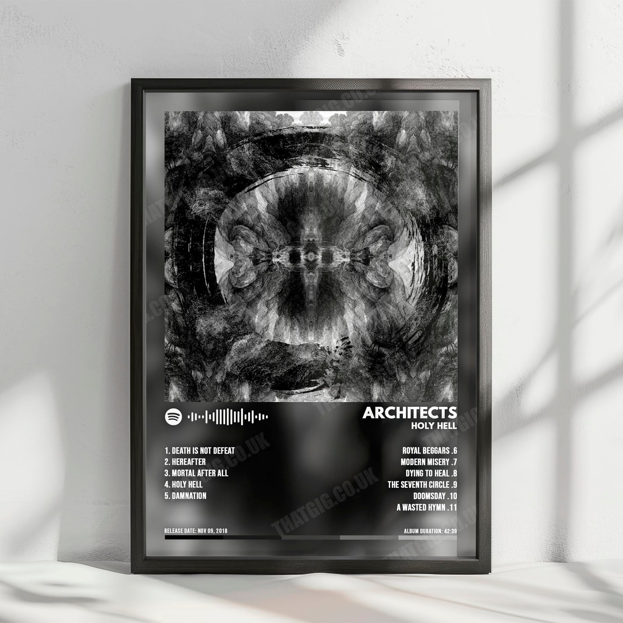 Architects "Holy Hell" Album Cover Poster - with Complete Tracklist