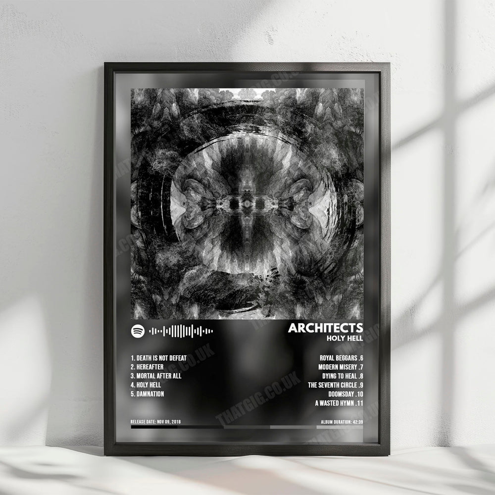 Architects "Holy Hell" Album Cover Poster - with Complete Tracklist
