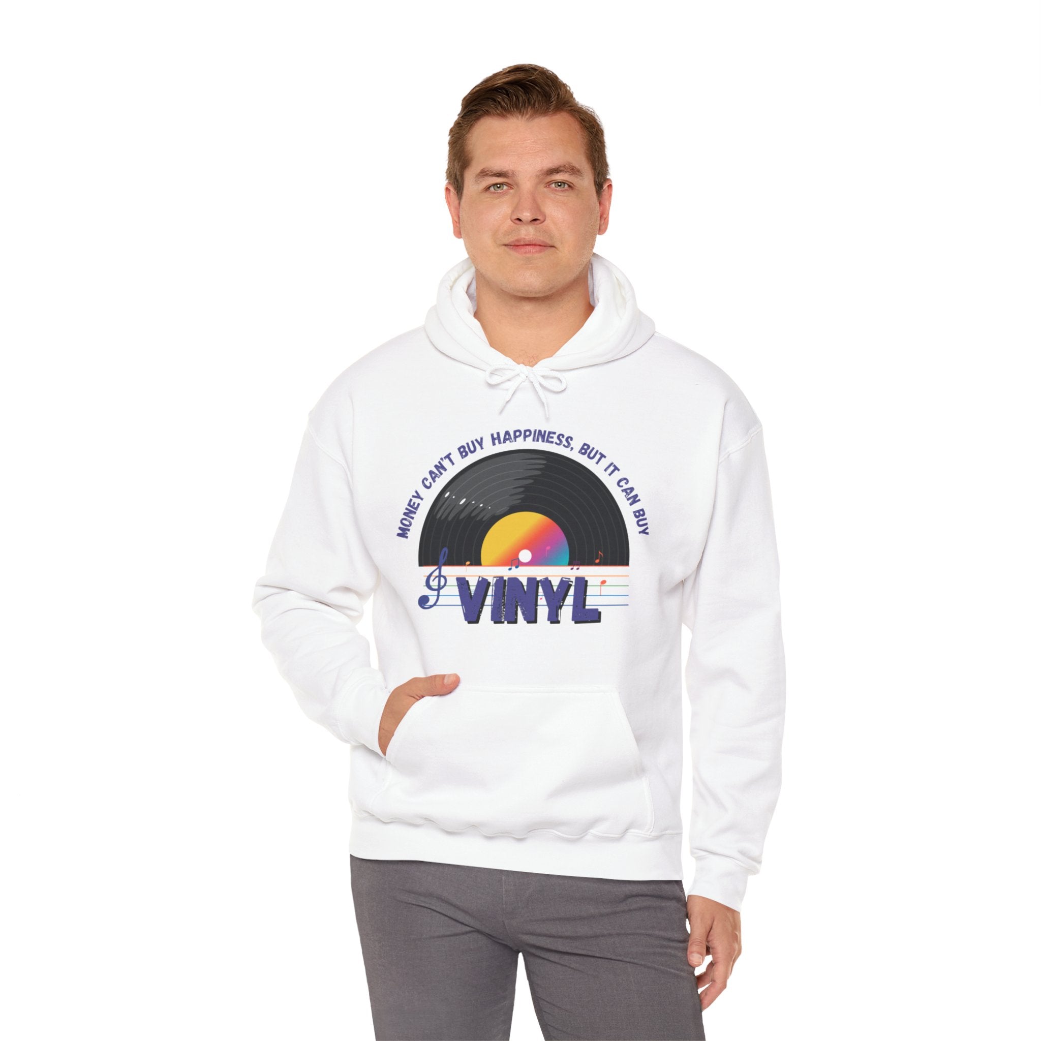 'Money Can't Buy Happiness, But It Can Buy Vinyl' Men's Hoodie