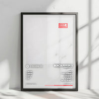 Beach Fossils "Somersault" Album Cover Poster - with Complete Tracklist