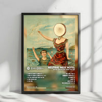 Neutral Milk Hotel "In the Aeroplane Over the Sea" Album Cover Poster - with Complete Tracklist