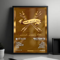 Matt Pond PA "Several Arrows Later" Album Cover Poster - with Complete Tracklist