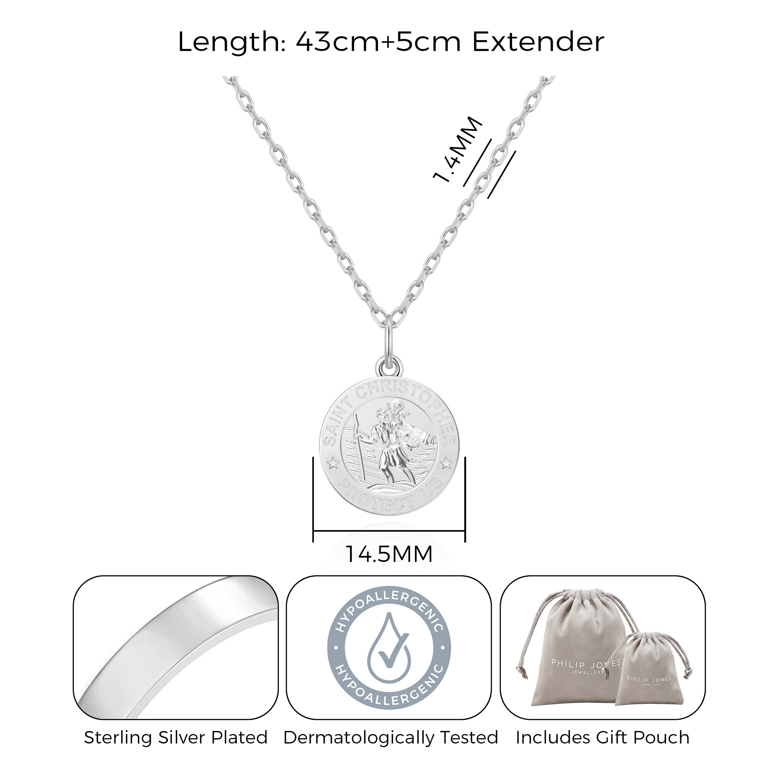 St Christopher Necklace