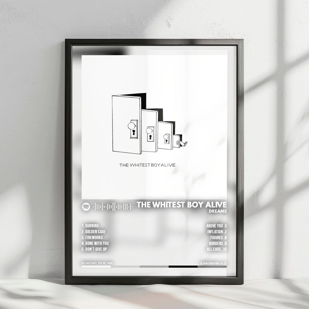 The Whitest Boy Alive "Dreams" Album Cover Poster - with Complete Tracklist