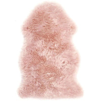 Genuine Rose Sheepskin Faux Fur Rug
