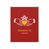 Fontaines DC - I Love You - Irish Claddagh (Red + Yellow)
