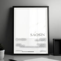 Saosin "Translating The Name" Album Cover Poster - with Complete Tracklist