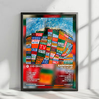 Radiohead "Hail to the Thief" Album Cover Poster - with Complete Tracklist
