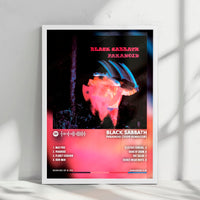 Black Sabbath "Paranoid" Album Cover Poster - with Complete Tracklist