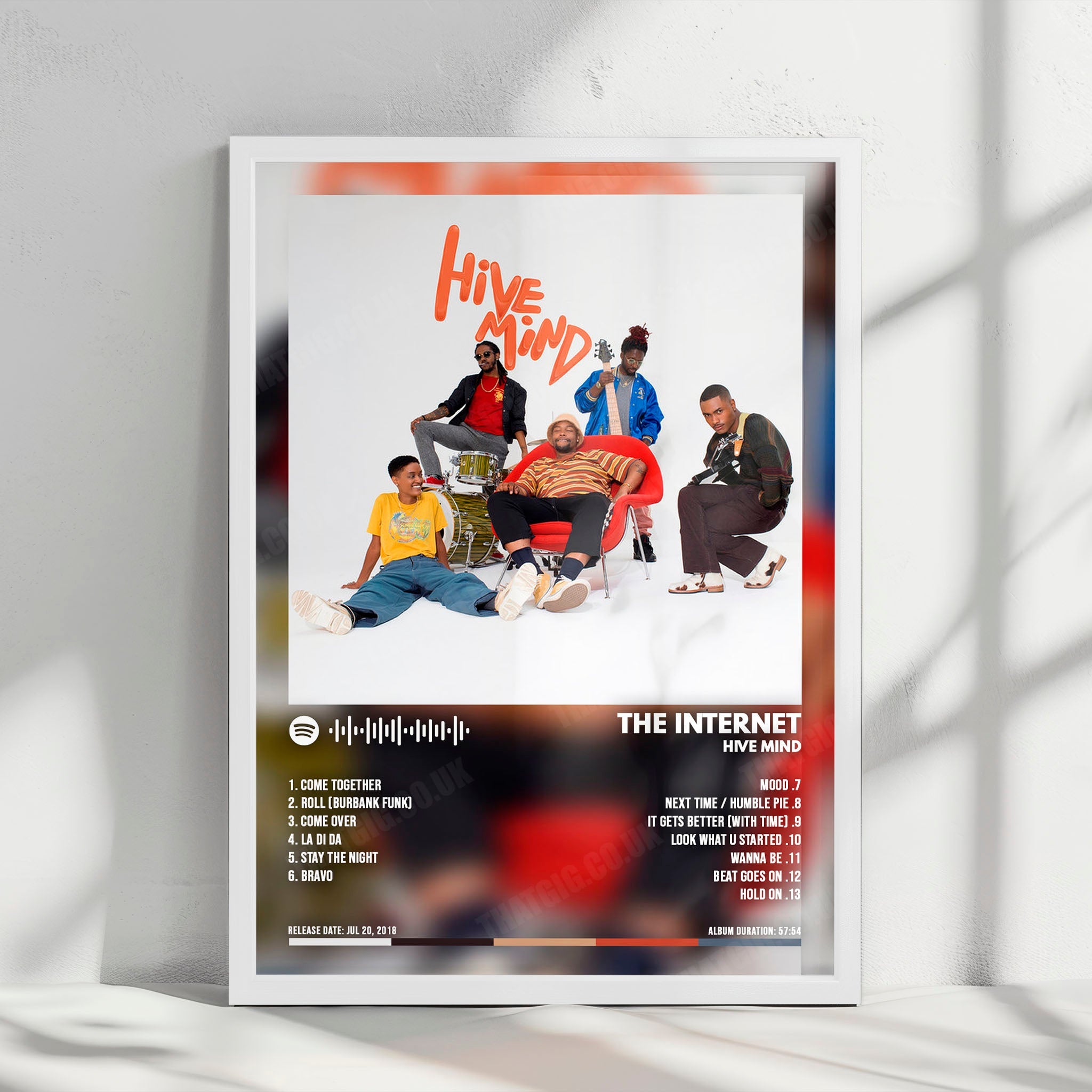 The Internet "Hive Mind" Album Cover Poster - with Complete Tracklist