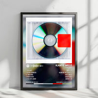 Kanye West "Yeezus" Album Cover Poster - with Complete Tracklist