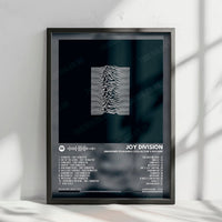 Joy Division "Unknown Pleasures" Album Cover Poster - with Complete Tracklist