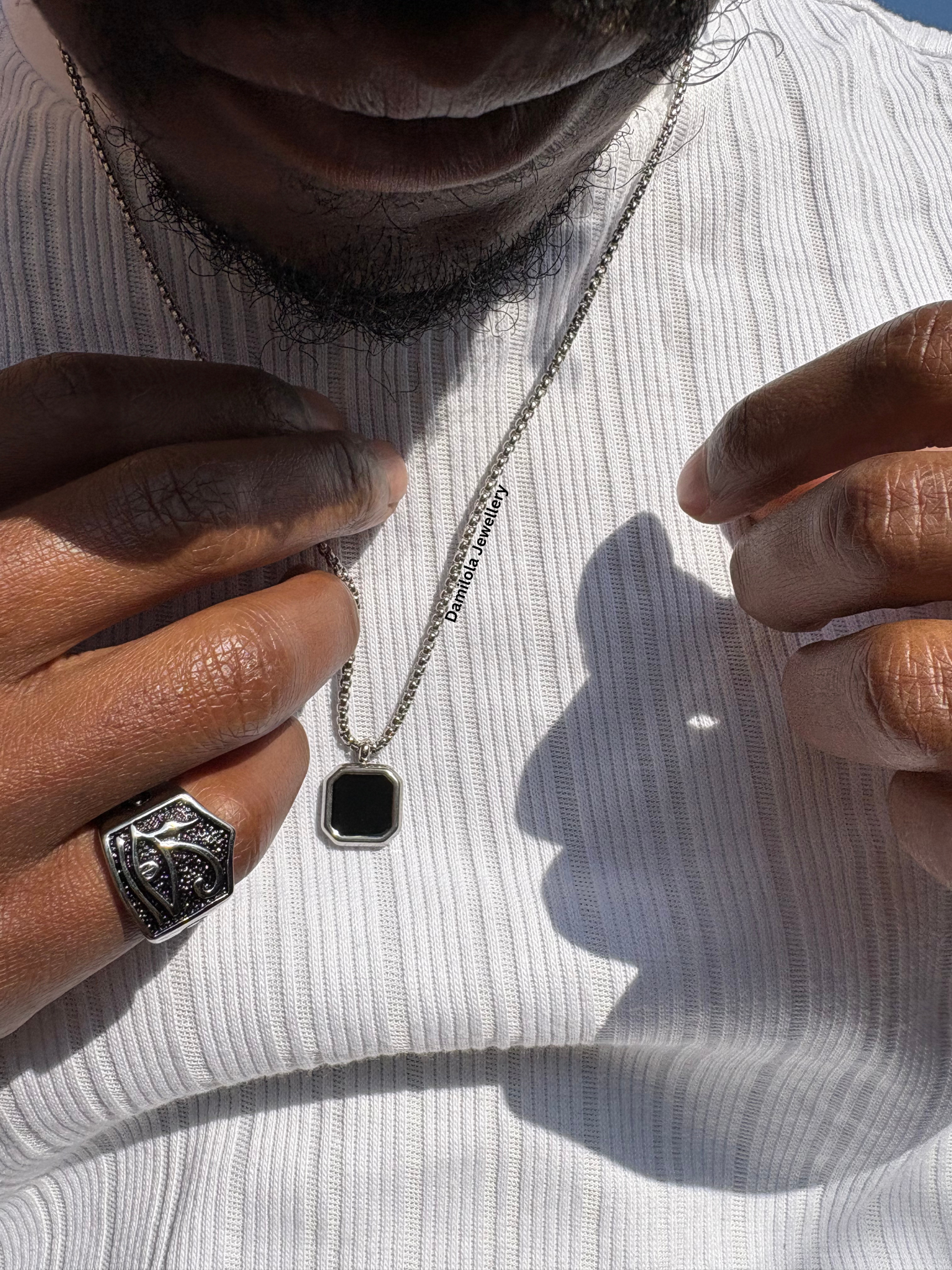 ‘King Noir’ Gold/Silver Necklace