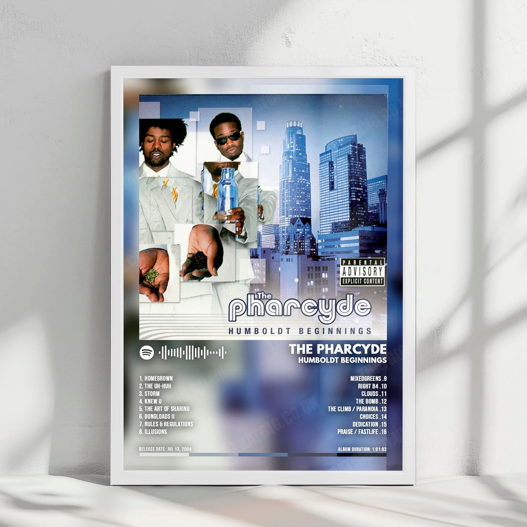 The Pharcyde "Humboldt Beginnings" Album Cover Poster - with Complete Tracklist