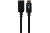 Maplin USB-C to USB-A 3.1 Gen 1 Female Adapter - Black, 14cm
