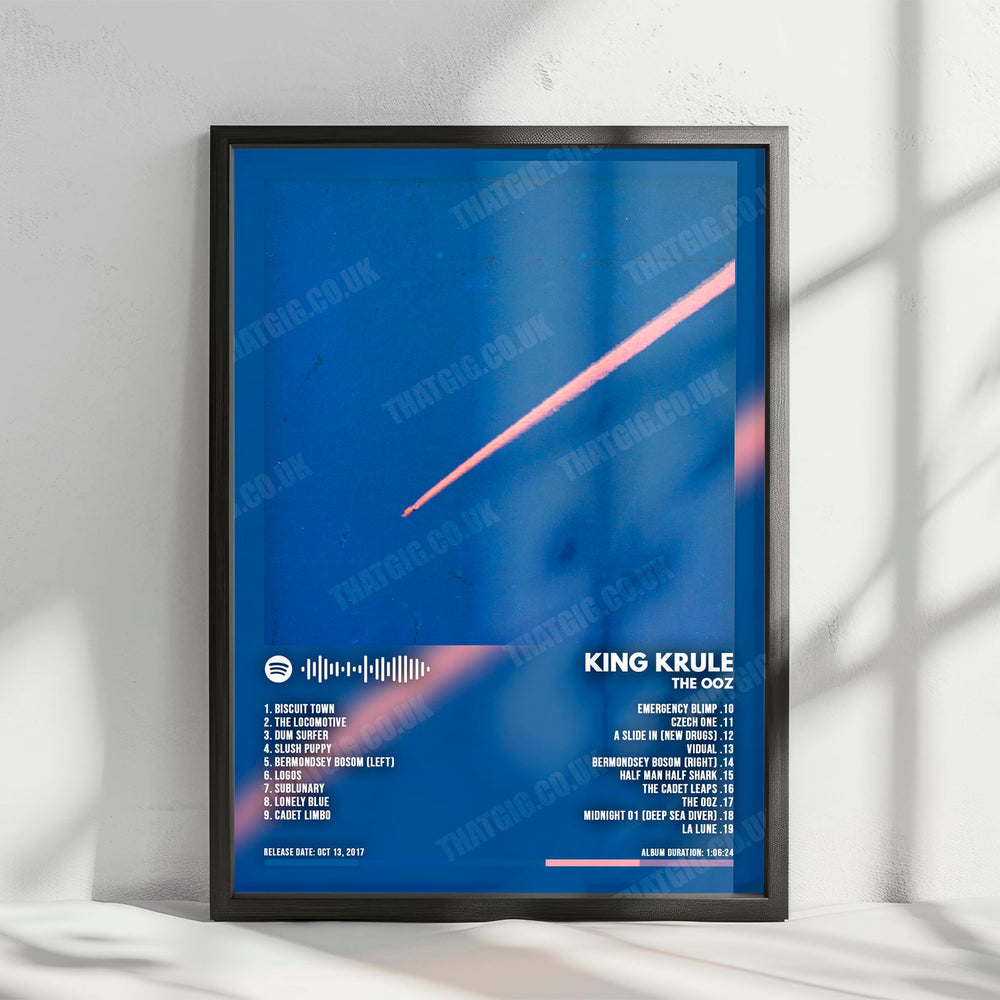 King Krule "The Ooz" Album Cover Poster - with Complete Tracklist