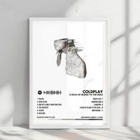 Coldplay "A Rush Of Blood To The Head" Album Cover Poster - with Complete Tracklist