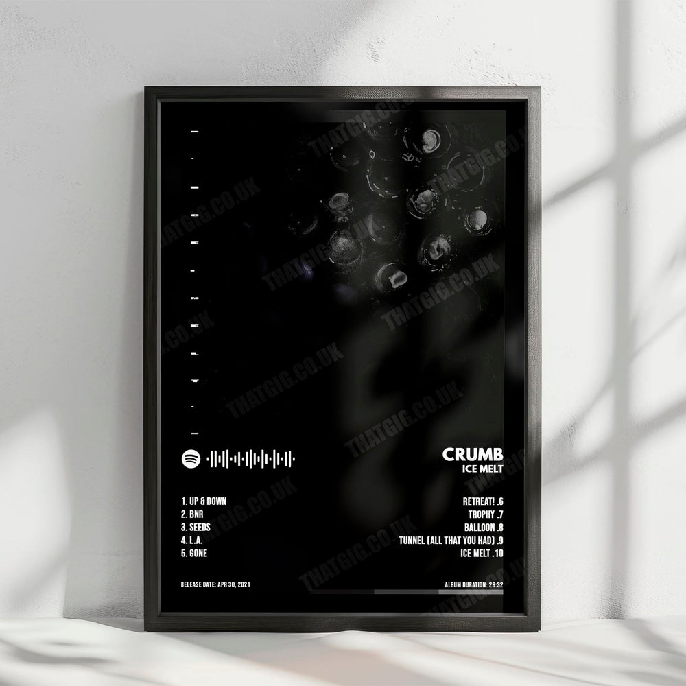 Crumb "Ice Melt" Album Cover Poster - with Complete Tracklist