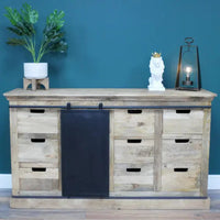Jodhpur Loft Industrial Sideboard Cabinet Mango Wood