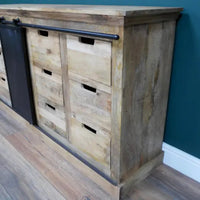 Jodhpur Loft Industrial Sideboard Cabinet Mango Wood