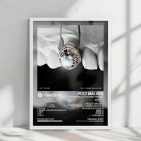 Post Malone "The Diamond Collection (Deluxe)" Album Cover Poster - with Complete Tracklist