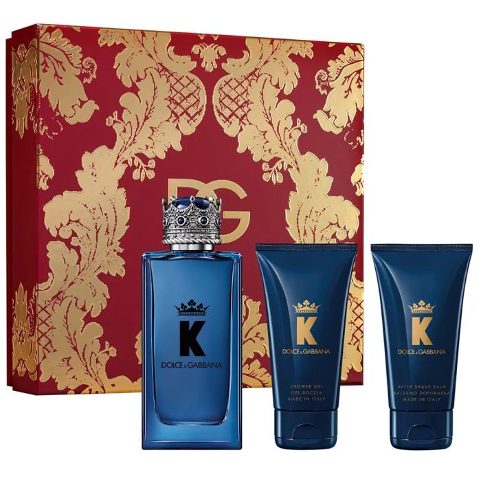 Dolce & Gabbana K for Men Gift Set 100ml EDP + 50ml Shower Gel + 50ml After Shave Balm