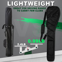 BIG TEETH Golf Carry Bag Lightweight Travel Bag Case Golf Club Sunday Bag Waterproof Multi Colors (Black)