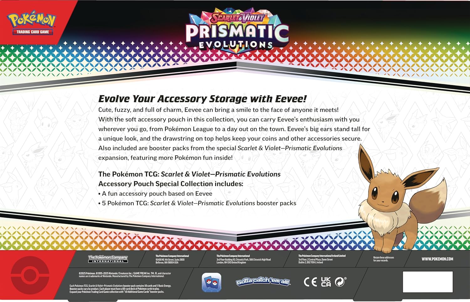Pokemon TCG: Scarlet & Violet—Prismatic Evolutions Accessory Pouch
