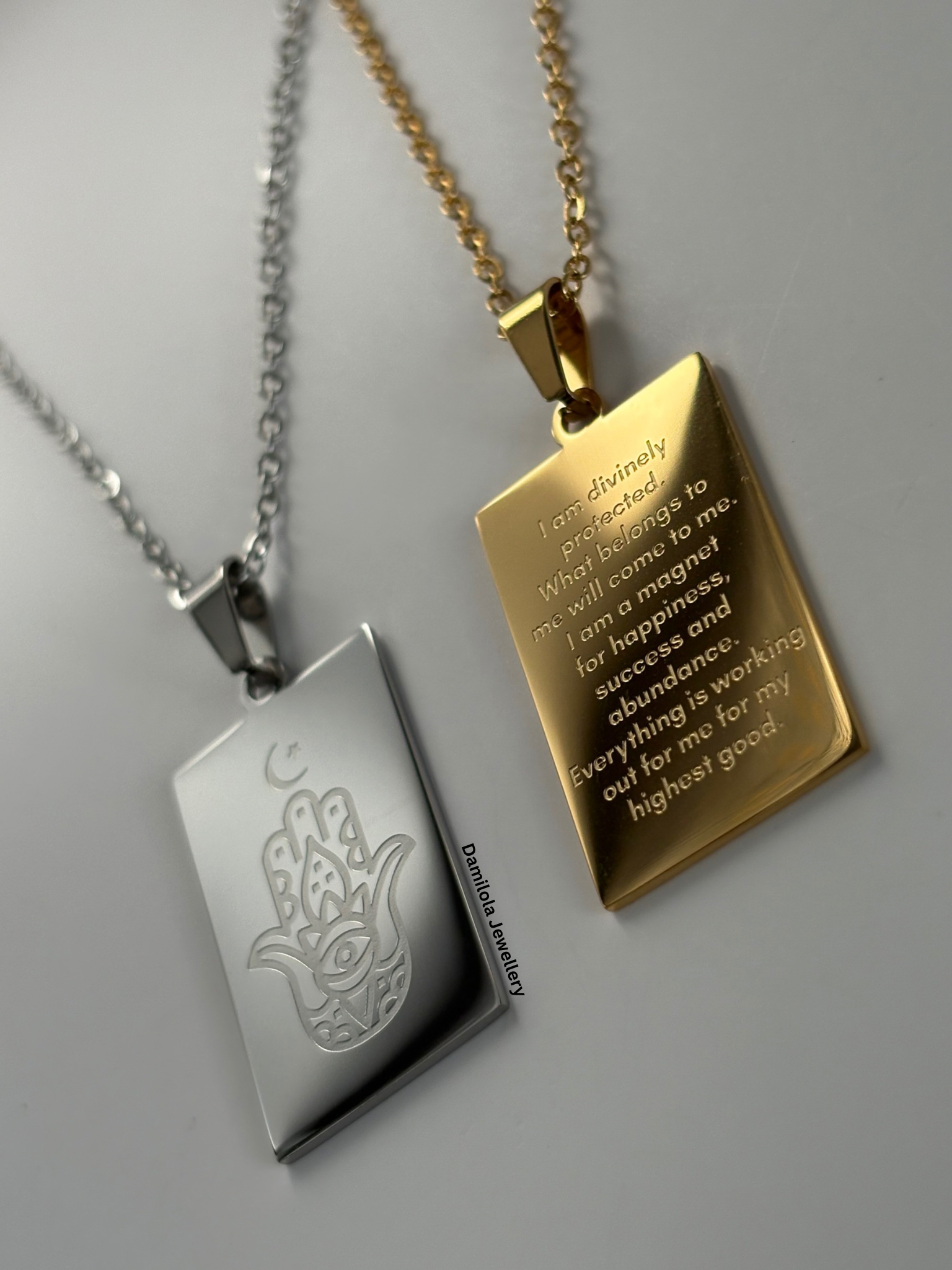 ‘I AM’ Protection&Manifestation Necklace - Gold/Silver - Double Sided