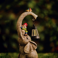 Solar Elephant Garden Ornament