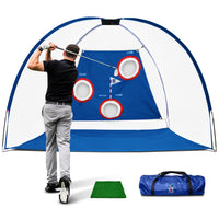PGA TOUR Pro Size Golf Net for Home - Multi Target Golf Practice Net with Carry Bag, Impact Absorbing Netting, Easy Assembly, Indoor/Outdoor Golf Nets