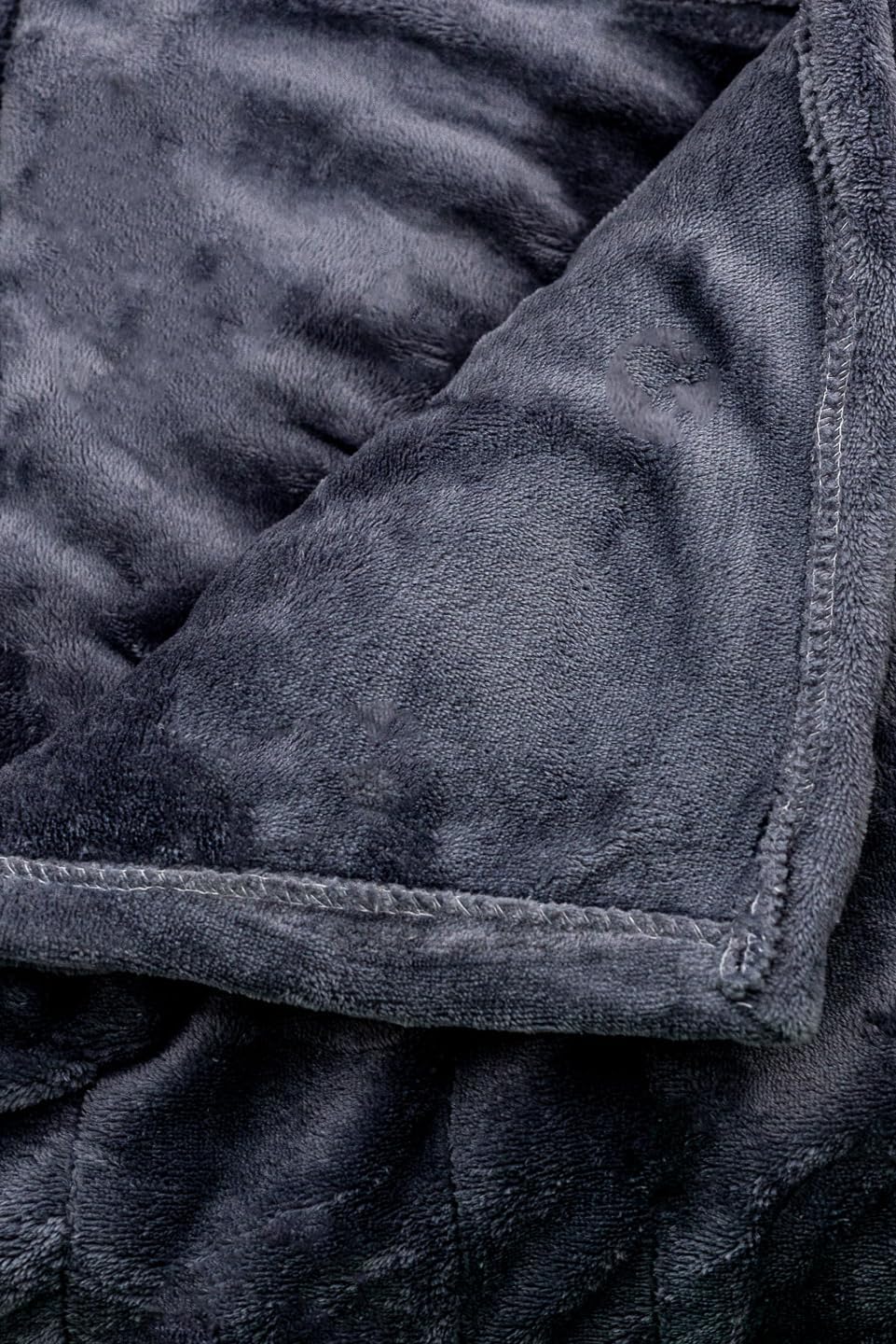 Grey Heated Electric Throw Blanket