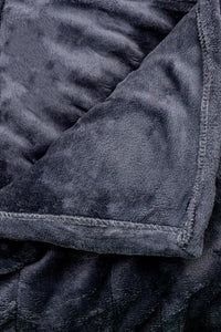 Grey Heated Electric Throw Blanket