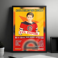 Rage Against the Machine "Evil Empire" Album Cover Poster - with Complete Tracklist