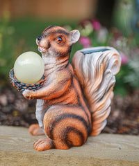 Novelty Solar Red Squirrel Garden Ornament