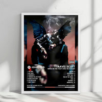 Travis Scott "Birds In The Trap Sing Mcknight" Album Cover Poster - with Complete Tracklist