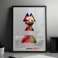 Coldplay "Mylo Xyloto" Album Cover Poster - with Complete Tracklist