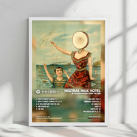 Neutral Milk Hotel "In the Aeroplane Over the Sea" Album Cover Poster - with Complete Tracklist