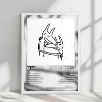 Car Seat Headrest "Twin Fantasy" Album Cover Poster - with Complete Tracklist