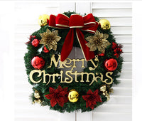 Pine Artificial Christmas Wreath Home Shopping Mall Window Door Decoration Rattan Hanging Christmas Wreath Decorations