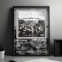Kendrick Lamar "To Pimp A Butterfly" Album Cover Poster - with Complete Tracklist