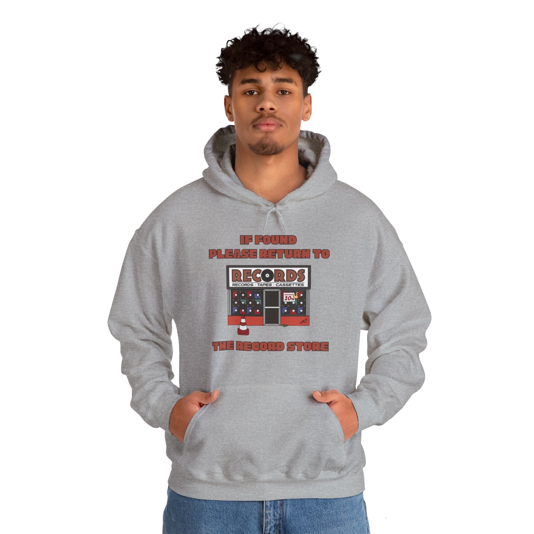 'If Found, Please Return to the Record Store' Men's Hoodie