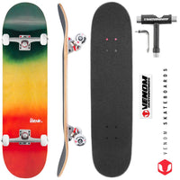 Venom Core Complete Built Skateboard - Rasta/Raw - 8.0"