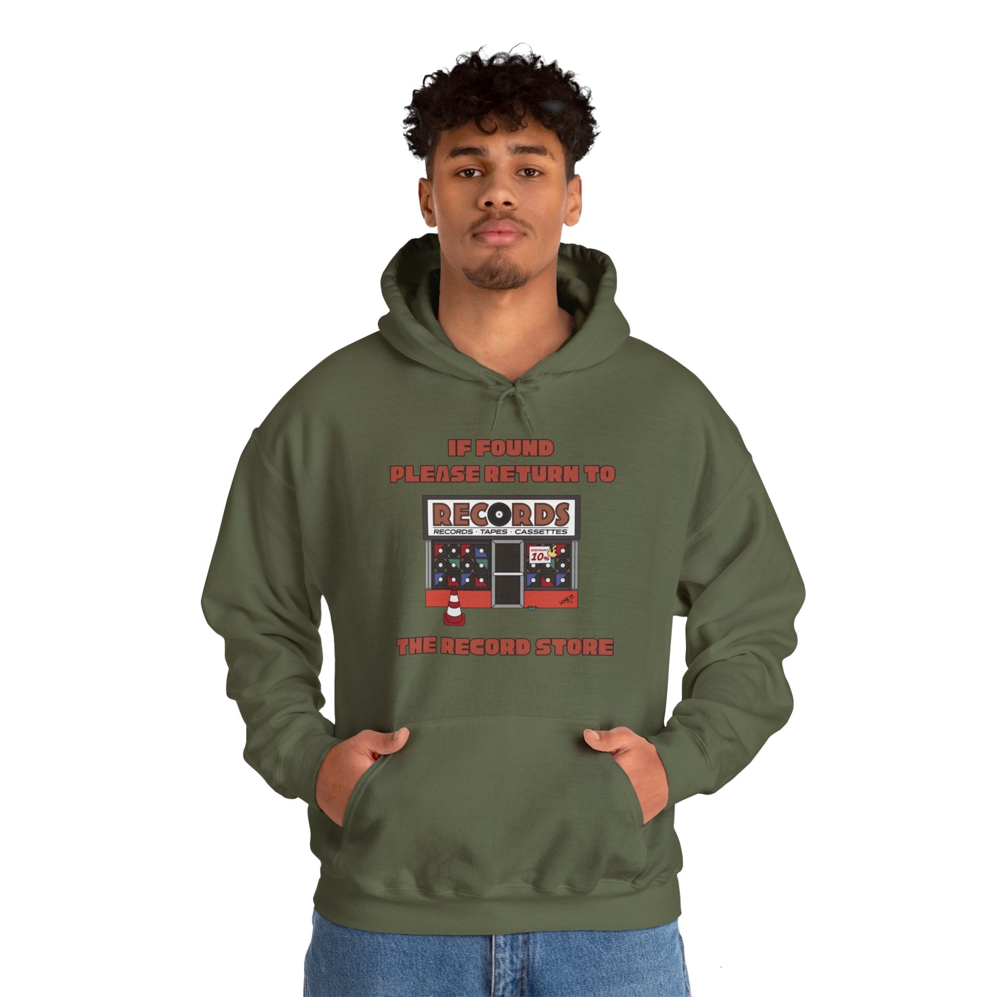 'If Found, Please Return to the Record Store' Men's Hoodie