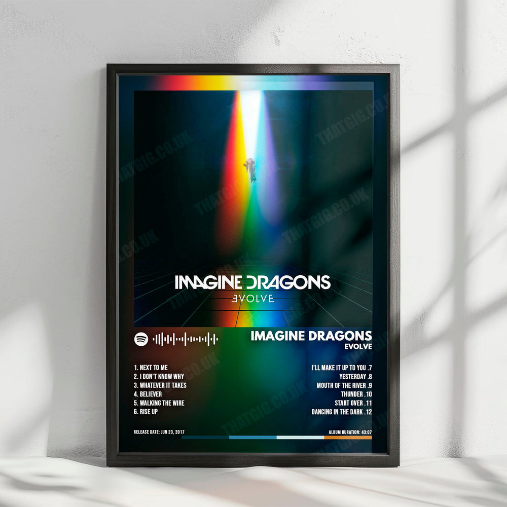 Imagine Dragons "Evolve  " Album Cover Poster - with Complete Tracklist