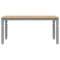 Dining Table Corona Grey 160x80x75 cm Solid Wood Pine